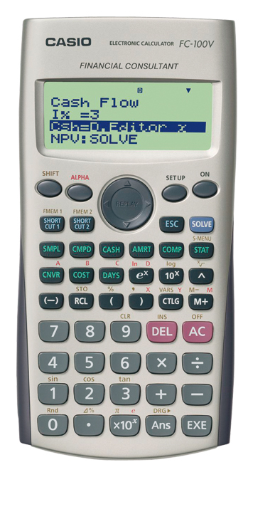 Casio Casio FC-100V Financial Handheld Calculator, Silver | Home & Office Machines > Calculators > Financial & Printing Calculators