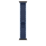 Apple 49mm Blue/Bright Blue Trail Loop - M/L - Black Titanium Finish Band Titanium, Polyester, Spandex, Nylon