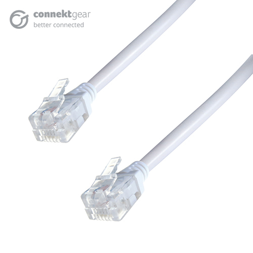 CONNEkT Gear 20m ADSL Broadband High Speed Modem Cable RJ11 Male to RJ11 Male