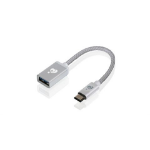 iogear G2LU3CAF10-SIL USB cable 3.94" (0.1 m) USB C USB A Silver