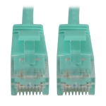 Tripp Lite N261-S01-AQ networking cable Aqua color 11.8" (0.3 m) Cat6a U/UTP (UTP)