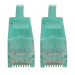 Tripp Lite N261-S01-AQ networking cable Aqua color 11.8" (0.3 m) Cat6a U/UTP (UTP)