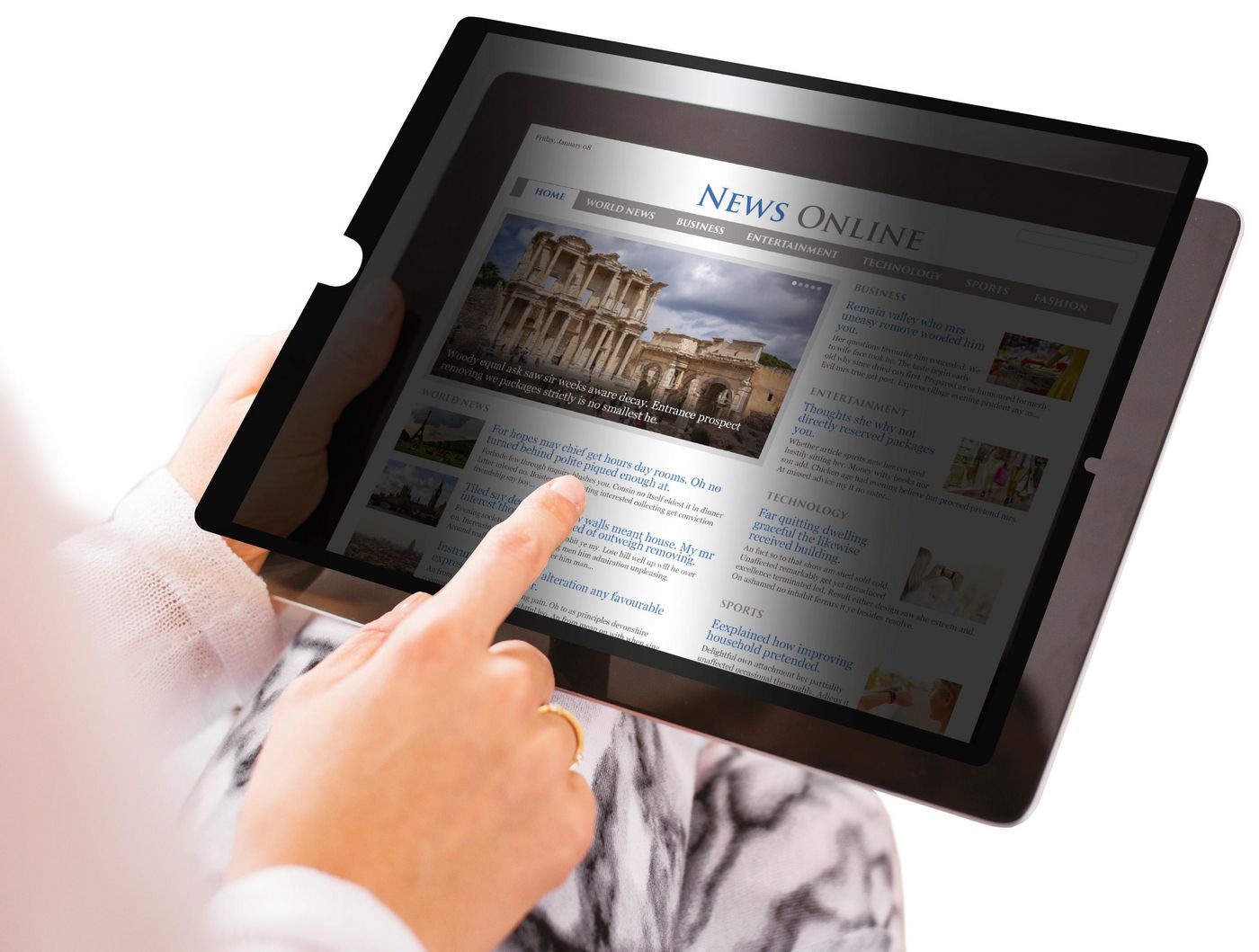 Image of eSTUFF Adhesive Privacy Filter 10.2"