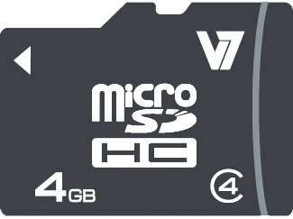 V7 VAMSDH4GCL4R-2E flashminne 4 GB MicroSDHC Klass 4