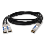 AddOn Networks CAB-D-2Q-400G-3M-AO InfiniBand/fibre optic cable 118.1" (3 m) QSFP-DD 2x QSFP56 DAC Black