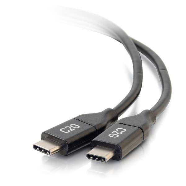 C2G 88827 USB-kablar 0,9 m USB 2.0 USB C Svart