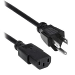 BRobotix 000140 cable de alimentación Negro 1.8 m NEMA 5-15 Acoplador C13