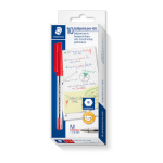 STAEDTLER Staed Ballpoint430 Md Red Bx10