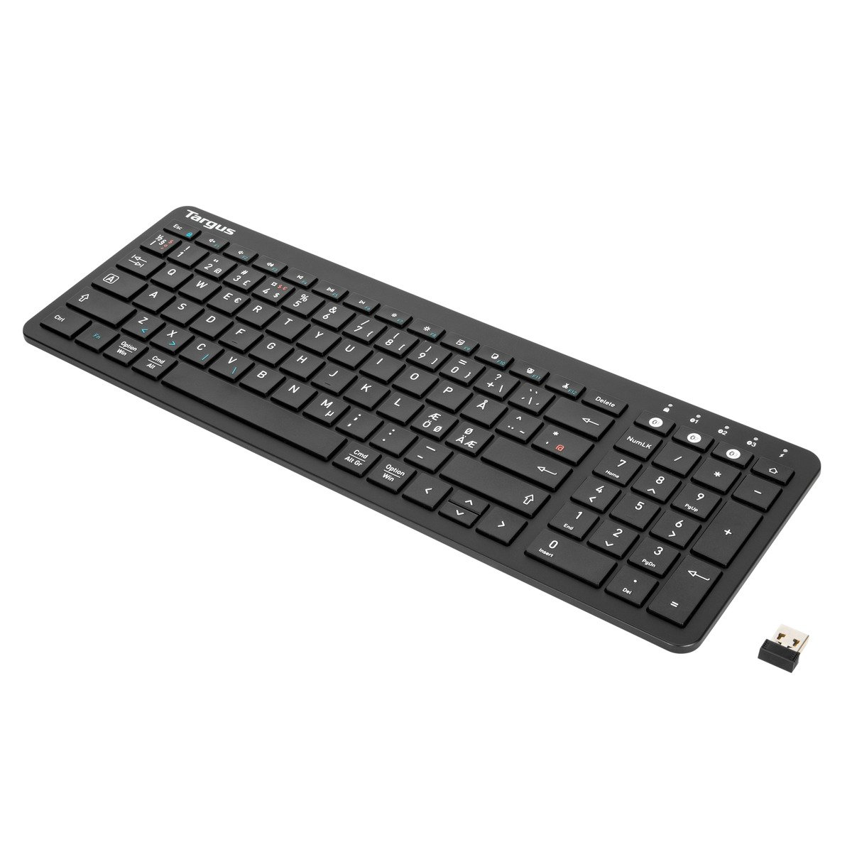 Image of Targus AKB863NO keyboard Bluetooth QWERTY Nordic Black