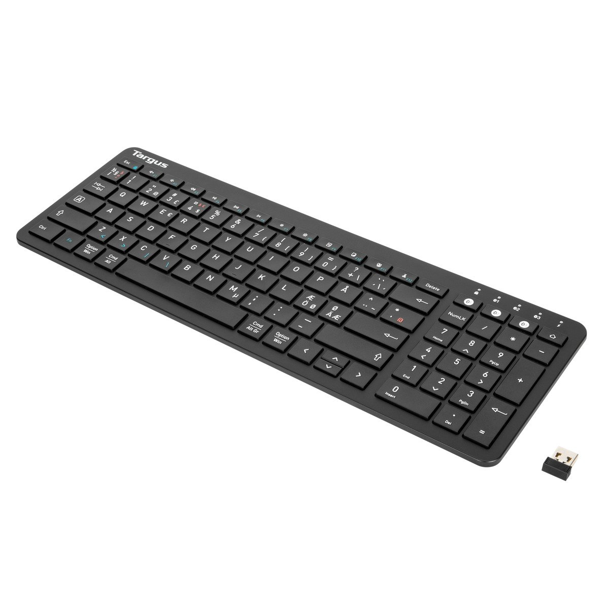 Targus AKB863NO keyboard Bluetooth QWERTY Nordic Black