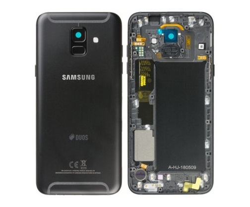 EU Product - Galaxy A6 2018 Back Cover DUOS Black thumbnail