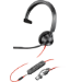 POLY Blackwire 3315 Monaural USB-C Headset +3.5mm Plug +USB-C/A Adapter