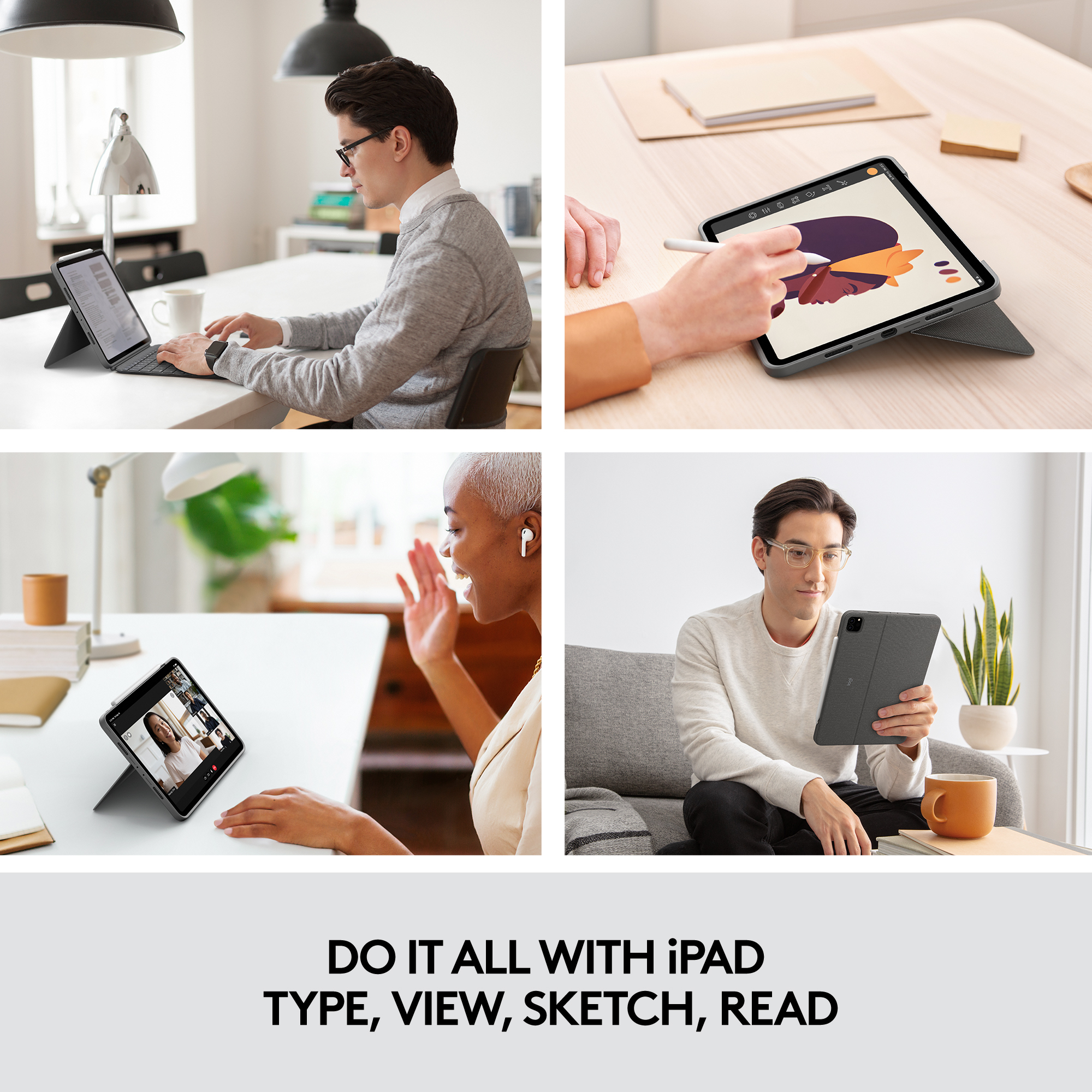 Image of Logitech Combo Touch for iPad Pro 11-inch (1st, 2nd, 3rd and 4th gen)