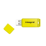 Integral 64GB USB2.0 DRIVE NEON YELLOW USB flash drive USB Type-A 2.0