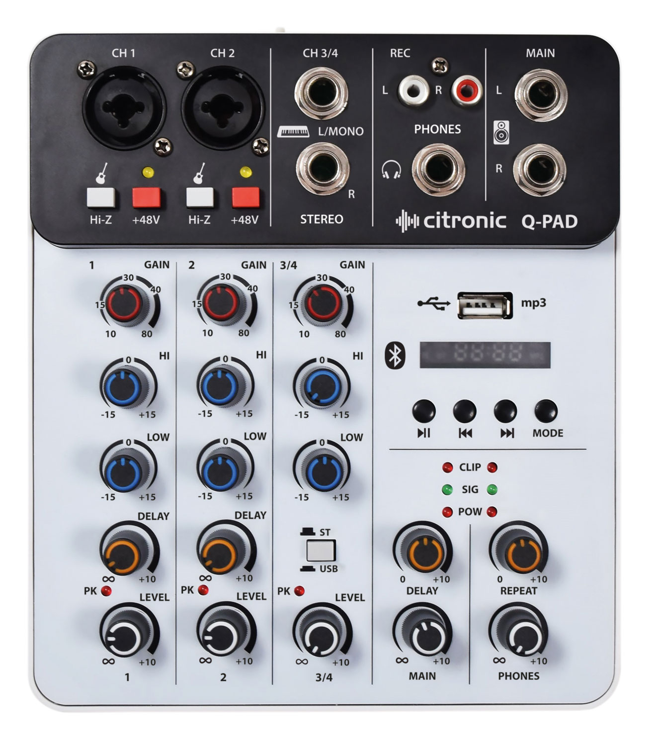 Citronic 170.814UK audio mixer 2 channels