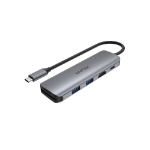 UNITEK H1107D laptop dock/port replicator USB 3.2 Gen 1 (3.1 Gen 1) Type-C Grey