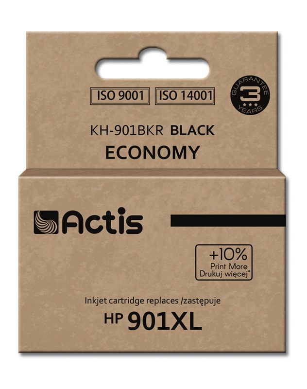 Actis KH-901BKR ink (replacement for HP 901XL CC656AE; Standard; 20 ml; black)