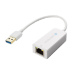 Crestron ADPT-USB3.0-GBENET tussenstuk voor kabels USB-A RJ-45 Wit