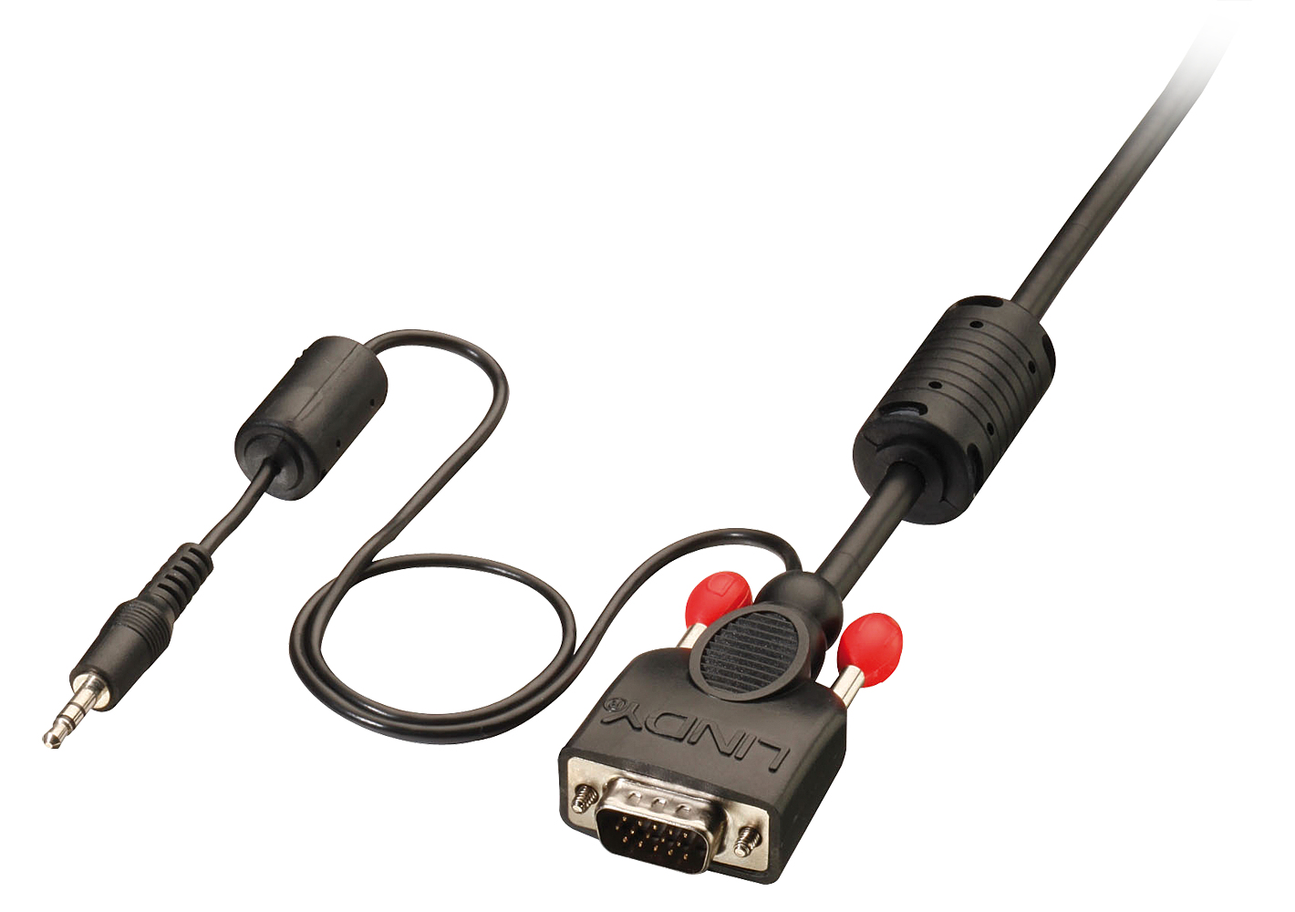 Lindy VGA & Audio Cable M/M, black, 1m