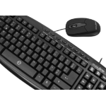 Easy Line Kit de y mouse - Negro, 1000 DPI teclado Ratón incluido Universal USB QWERTY Inglés de EE.UU.