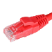 Cablenet 0.5m Cat5e RJ45 Red U/UTP LSOH 24AWG Snagless Booted Patch Lead