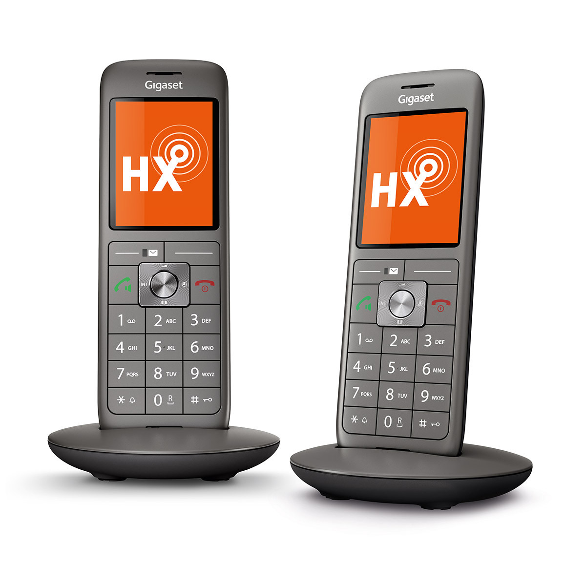 Image of Gigaset CL660HX Duo Analog/DECT telephone Caller ID Anthracite