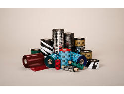 Image of Zebra 2300 Wax Ribbon Black 105mm x 450m printer ribbon