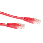 ACT Rode 1,5 meter U/UTP CAT6 patchkabel met RJ45 connectoren