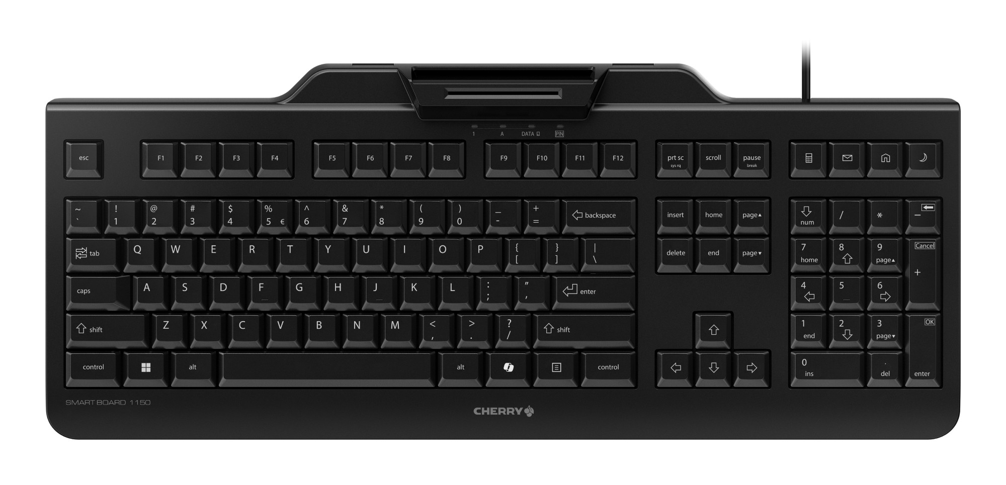 Photos - Keyboard Cherry Smart Board 1150  Office USB QWERTY US International Bl 