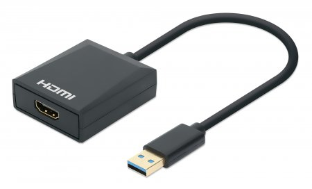 Image of Manhattan USB-A to HDMI Cable, 1080p@60Hz, Converts USB 3.2 Gen1...
