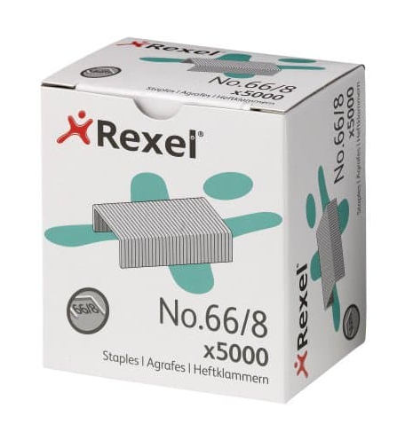 Rexel No 66 Staples 8mm (Pack of 5000) 06065