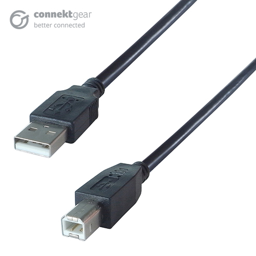 CONNEkT Gear 2m USB 2 Connector Cable A Male to B Male - High Speed