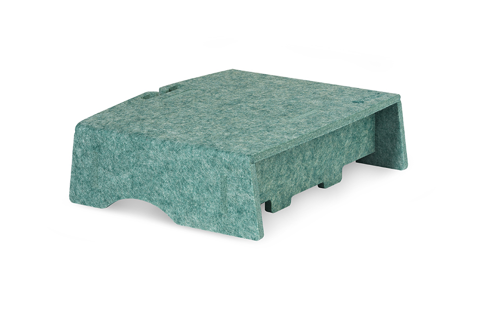 Image of BakkerElkhuizen Q-Riser 90 Circular 76.2 cm (30") Green Desk