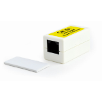 Gembird NCA-LC6-01 tussenstuk voor kabels RJ-45F Wit