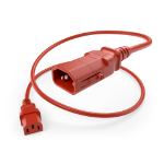 UNC PWCD-C13C14-15A-05F-RED-P power cable 60" (1.52 m) C13 coupler C14 coupler
