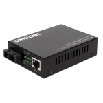 Intellinet Gigabit Ethernet Media Converter 10/100/1000Base-T to 1000Base-SX (SC) Multi-Mode, 550 m (1,800 ft.), Autonegotiation