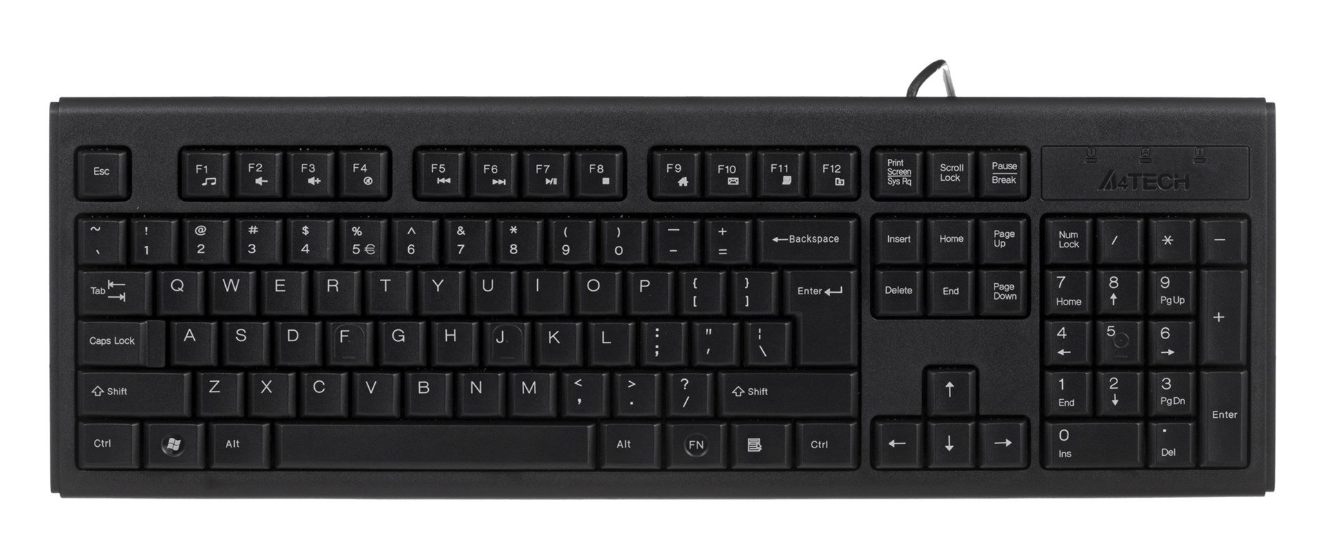A4T ech KR-83 keyboard USB Black