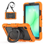 eSTUFF Galaxy Tab A9/A11 MEMPHIS Full Body Defender Case with built-in screen protector. Orange