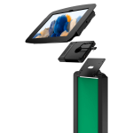 Compulocks Galaxy Tab A8 10.5" Space Enclosure Brandable Floor Stand Plus Hub Black