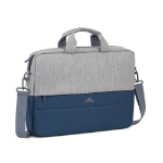 Rivacase 7532 39.6 cm (15.6") Briefcase Blue, Grey