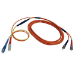 Tripp Lite N420-03M InfiniBand/fibre optic cable 118.1" (3 m) 2x SC 2x ST Black, Blue, Orange, Red, Yellow