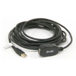 SMART Technologies USB-XT USB cable USB 2.0 196.9" (5 m) USB A 0.48 Gbit/s Black