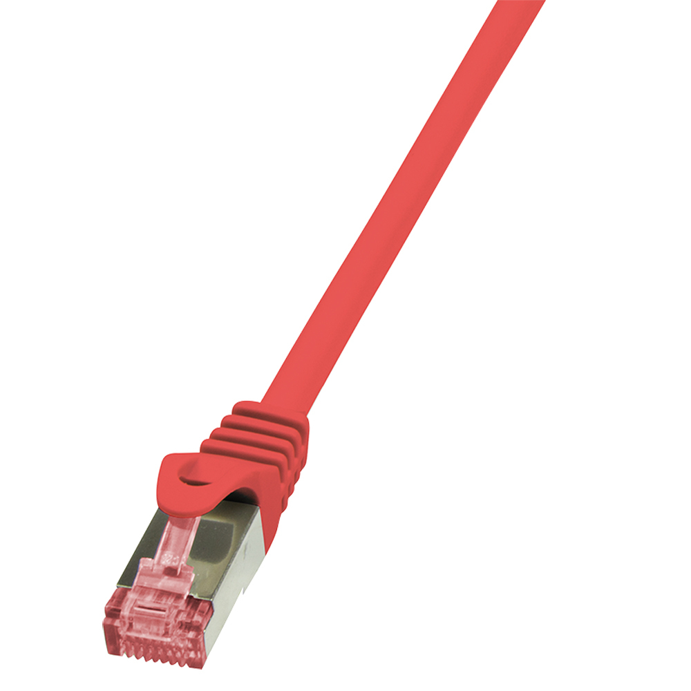Image of LogiLink 10m Cat.6 S/FTP networking cable Red Cat6 S/FTP (S-STP)