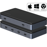 Comsol UH24CU4 laptop dock/port replicator Wired USB4 Black, Grey