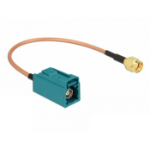 DeLOCK 89664 coaxial cable RG-316 0.2 m FAKRA Z RP-SMA Brown, Green