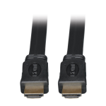 Tripp Lite P568-003-FL High-Speed HDMI Flat Cable, Digital Video with Audio, UHD 4K (M/M), Black, 3 ft. (0.91 m)