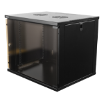 Deltaco 19-5409B rack cabinet 9U Wall mounted rack Black
