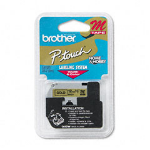 Brother M-831 DirectLabel black on gold 12mm x 15m for Brother P-Touch M 9-12mm