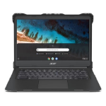Origin Storage AC-ESL-C741L-BCLR laptop case 27.9 cm (11") Shell case Black, Transparent