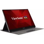 Viewsonic TD1655 touch screen monitor 15.6" 1920 x 1080 pixels Multi-touch Multi-user Black, Silver